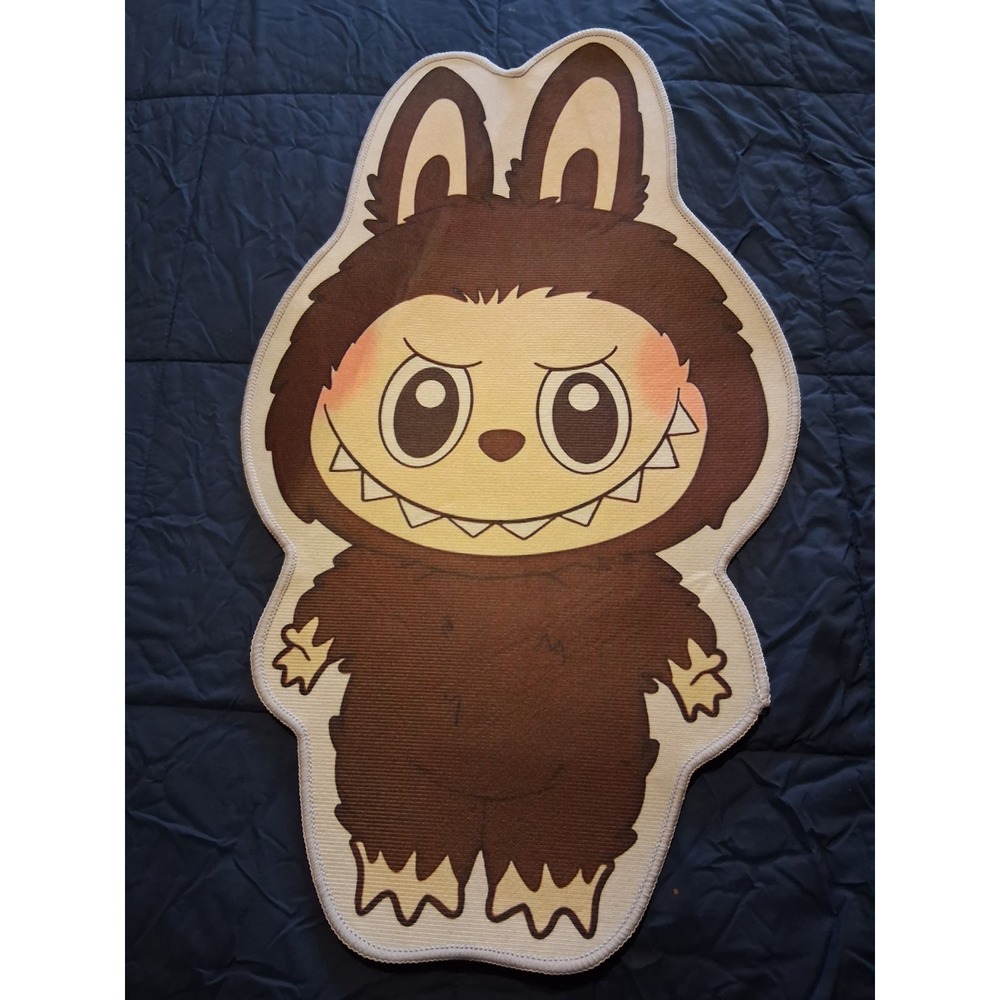 Labubu‎ Soft Gray Custom Handmade Rug Decorative Carpet Bath Mat